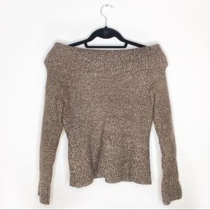 Express Off  Shoulder Cozy Knit